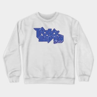 Royal Blue Track Seven Band Crewneck Sweatshirt